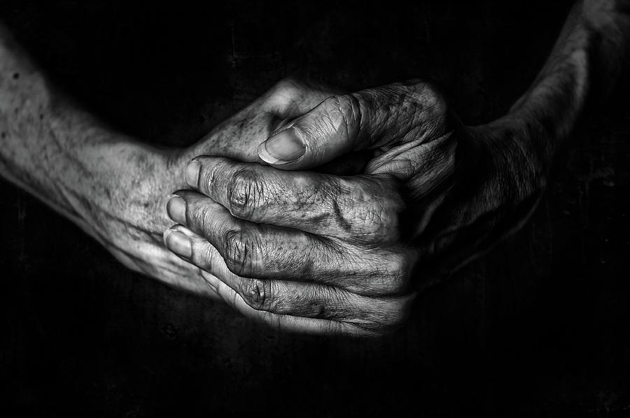 Woman's hands praying Photograph by Alain De Maximy - Fine Art America