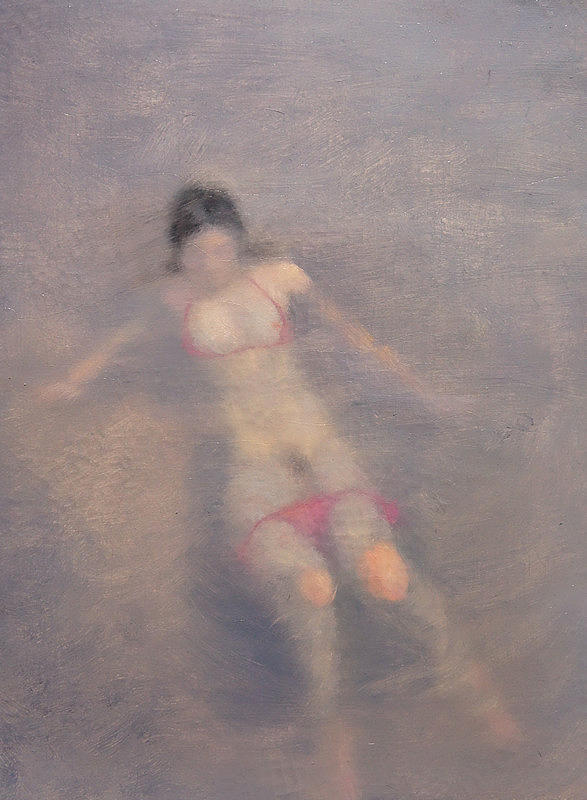 Abstract Painting - Women are like water by Weiyu Xia