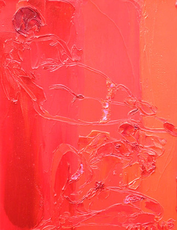 Women in Red 11 Painting by Valerie Catoire