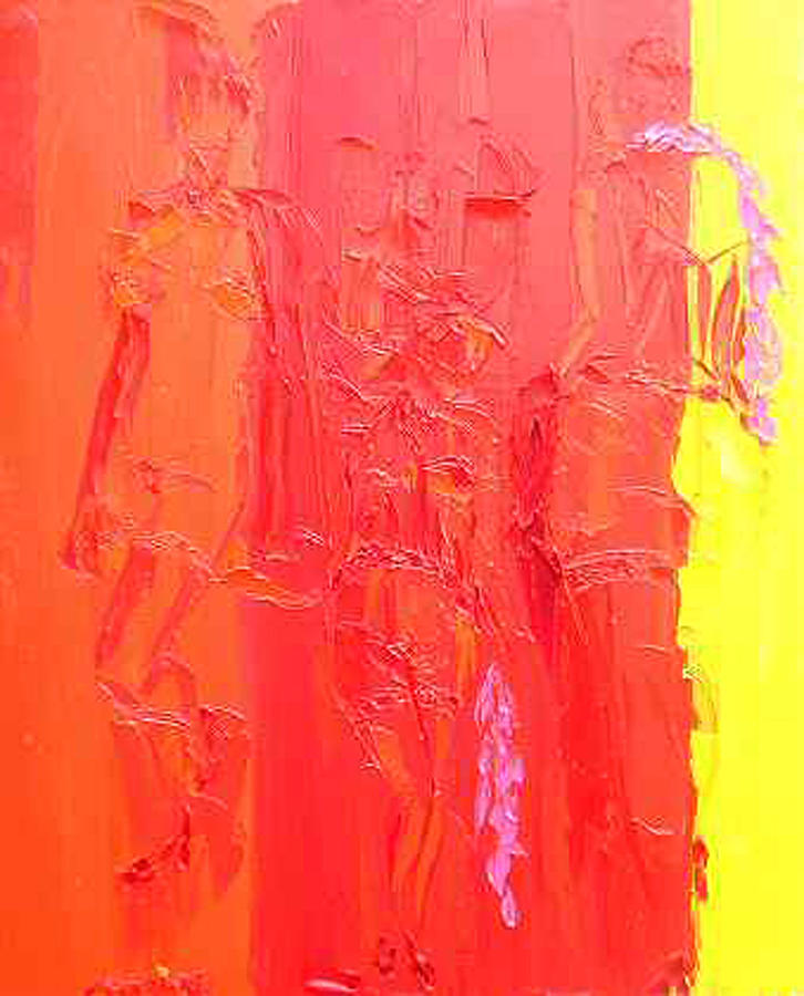 Women in Red 12 Painting by Valerie Catoire