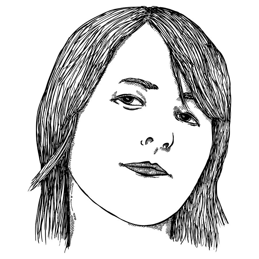 Portrait Drawing - Women by Karl Addison