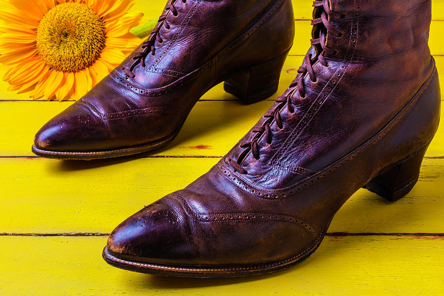 Womens Antique Boots Photograph by Garry Gay