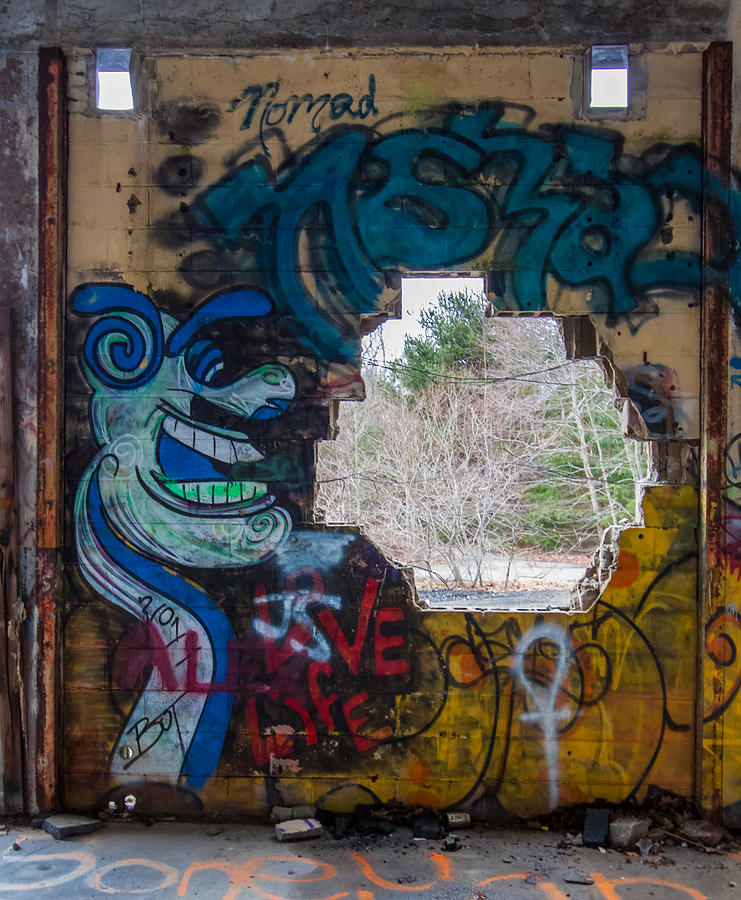 Wompatuck Graffiti Man Photograph by Brian MacLean