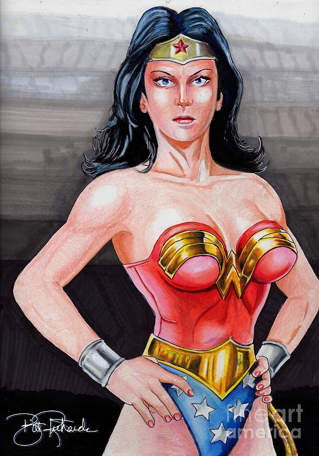 Wonder Woman 2 Drawing by Bill Richards