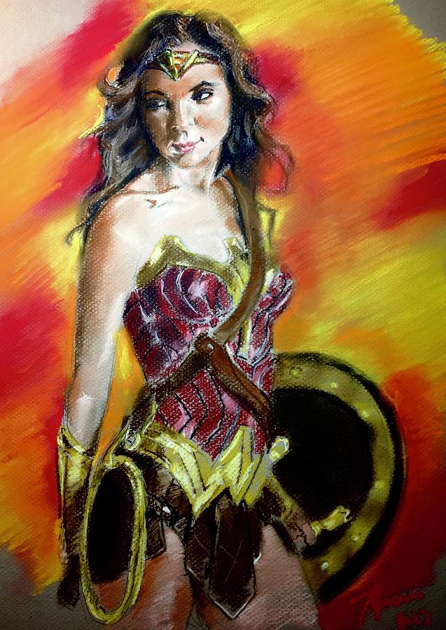 Wonder woman Pastel by James Henderson - Fine Art America