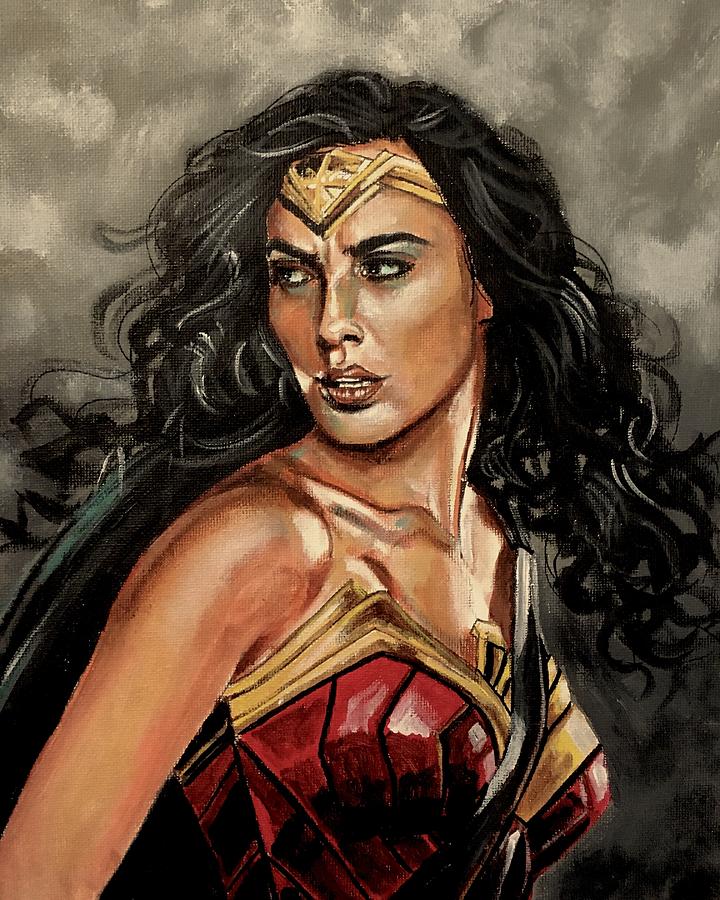 Wonder Woman Painting by Joel Tesch