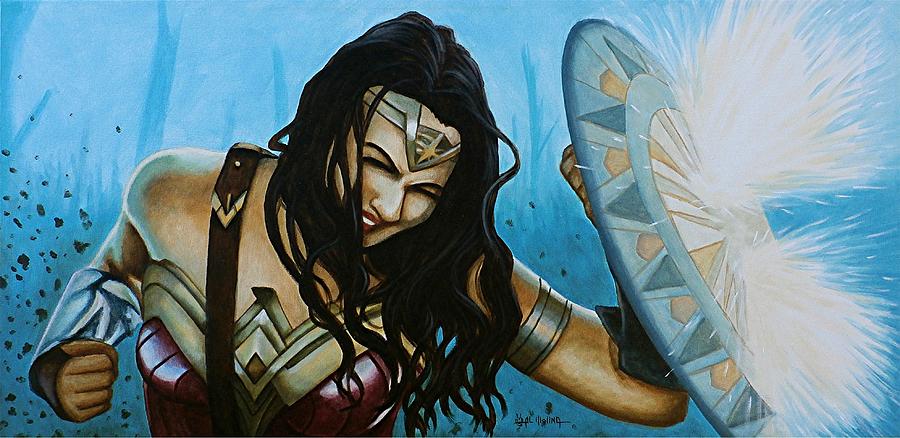 Wonder Woman No Mans Land Painting by Al  Molina