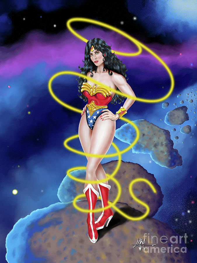 Wonder Woman Painting - Wonder Woman by Robert Fenwick May Jr Wonder Woman Painting - Wonder Woman by Robert Fenwick May Jr