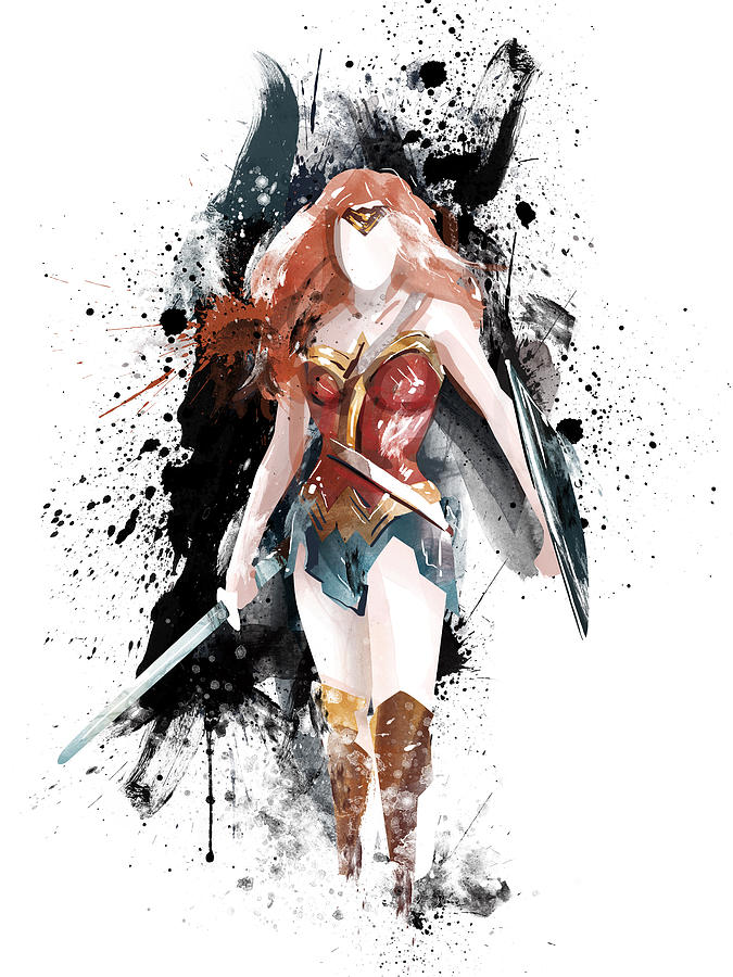 Wonder Woman Unique Drawing 