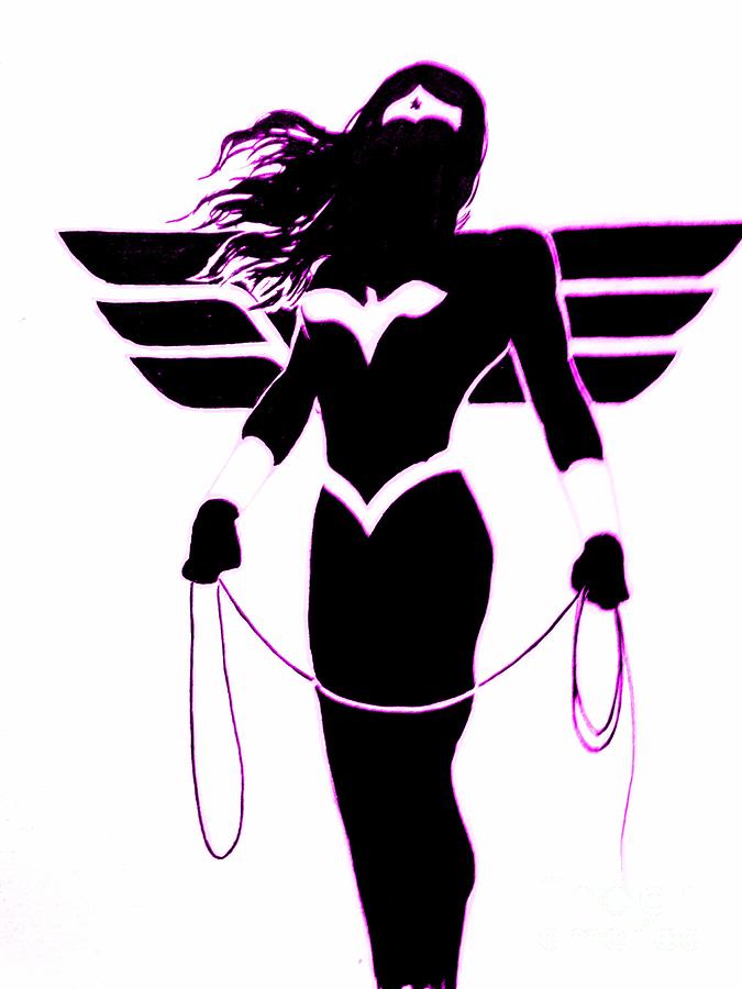 Wonder Woman Violet Drawing