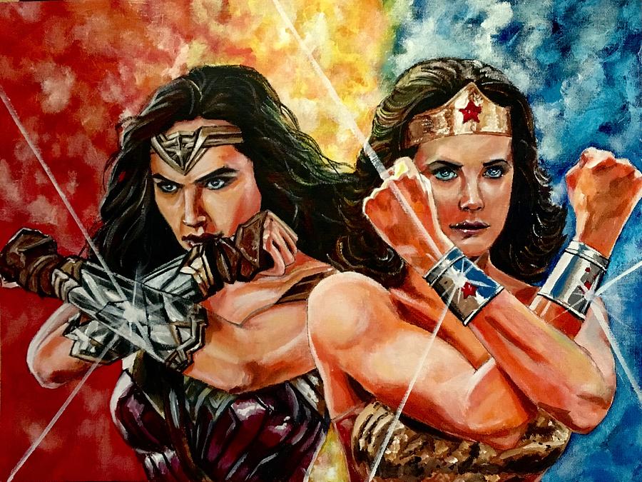 Wonder Women Painting by Joel Tesch