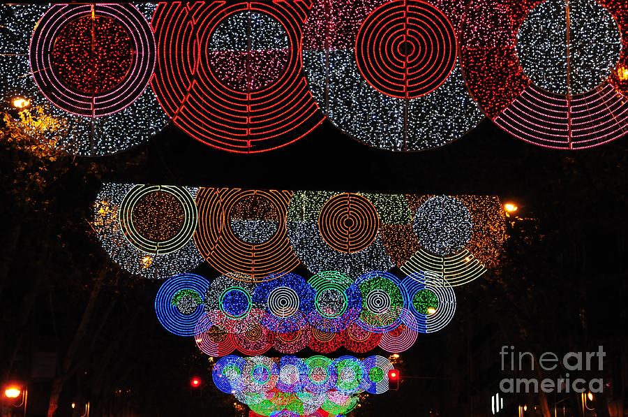 Outdoor Photograph - Wonderful And Spectacular Christmas Lighting Decoration In Madrid, Spain by Akshay Thaker Outdoor Photograph - Wonderful And Spectacular Christmas Lighting Decoration In Madrid, Spain by Akshay Thaker