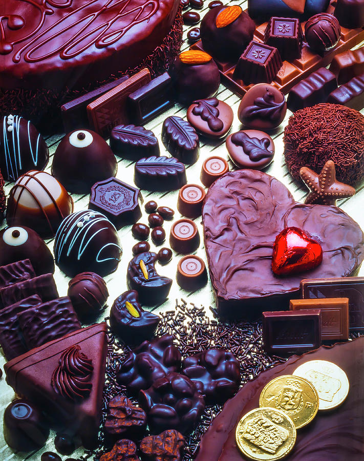 Wonderful Assortment Of Chocolate Photograph by Garry Gay