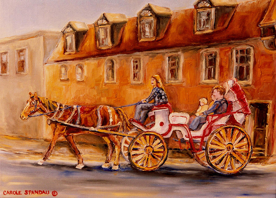 Wonderful Carriage Ride Painting by Carole Spandau - Pixels