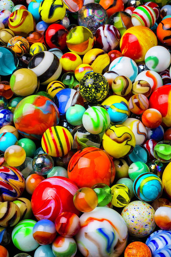 Wonderful Colored Marbles Photograph by Garry Gay