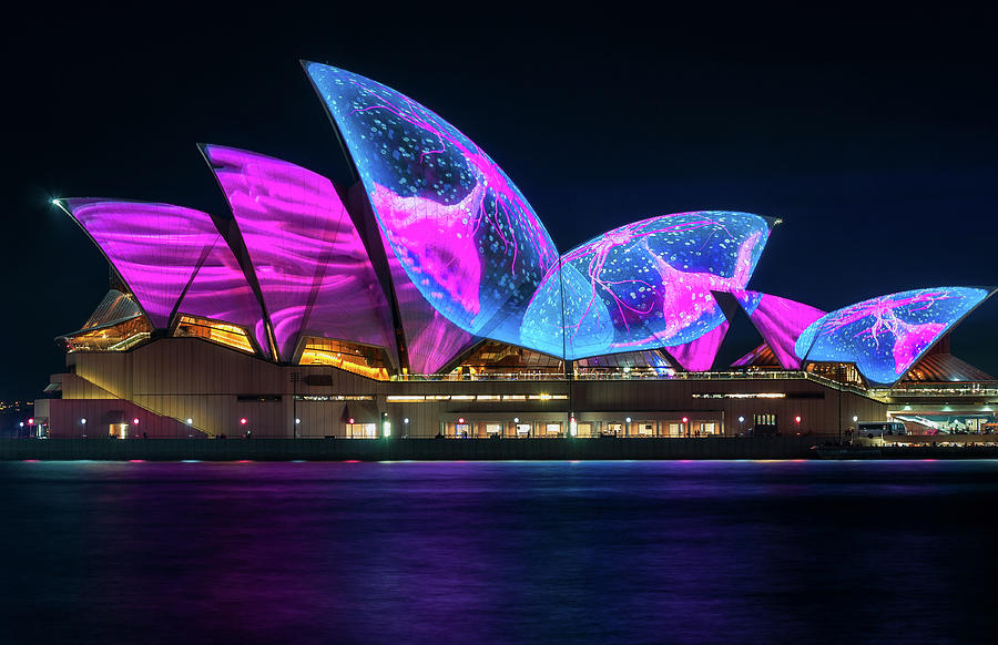 Wonderful new Designs on the Opera House at Vivid Sydney Photograph by ...