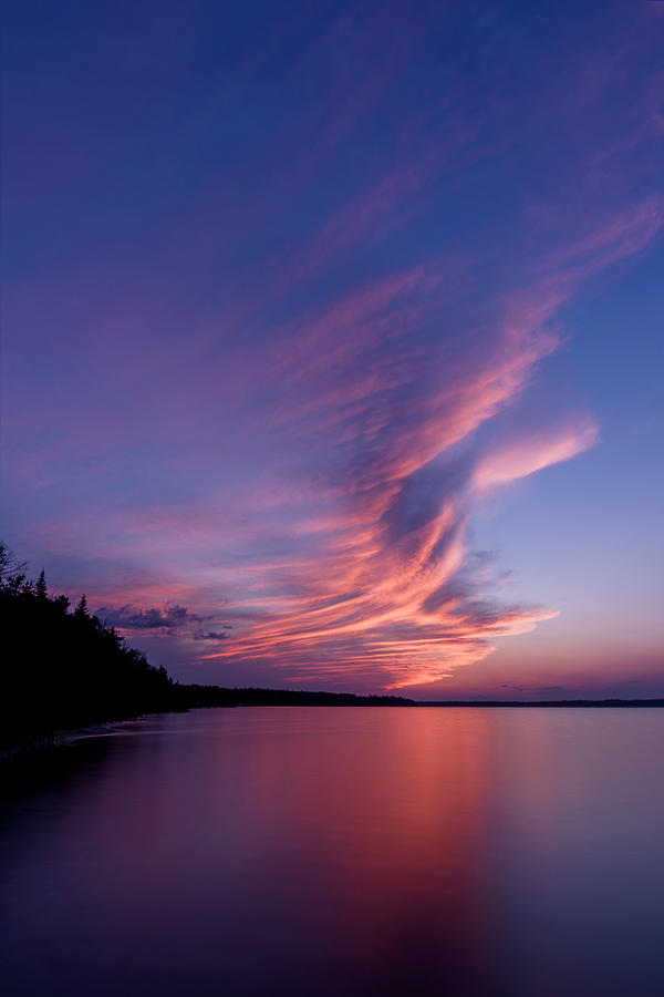 Wonderful Skeleton Lake Sunset Photograph by Darcy Michaelchuk
