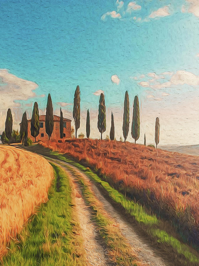 Wonderful Tuscany, Italy - 01 Painting by AM FineArtPrints