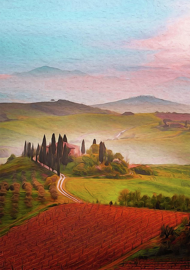 Wonderful Tuscany, Italy - 03 Painting by AM FineArtPrints