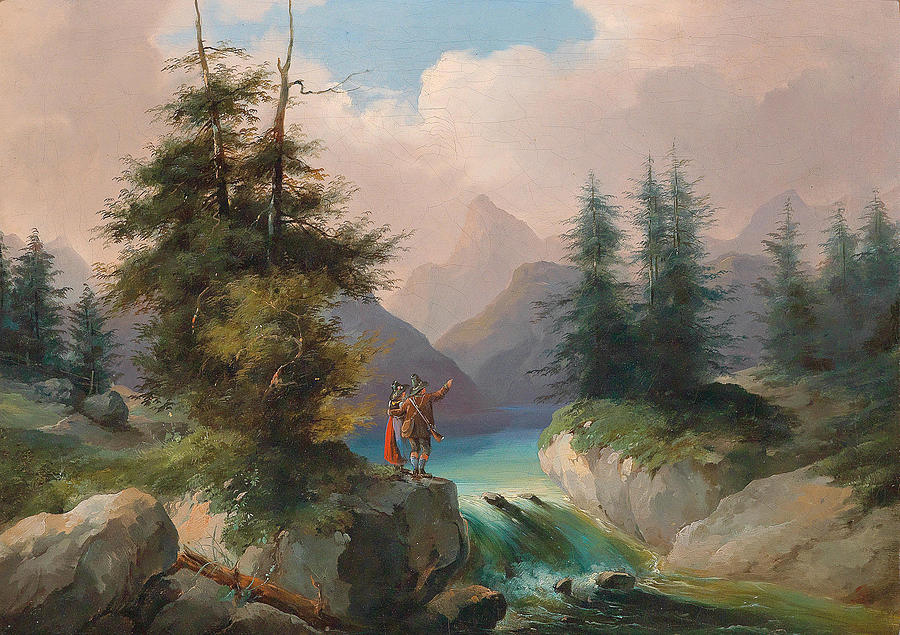 Wonderful view Painting by Gustav Barbarini