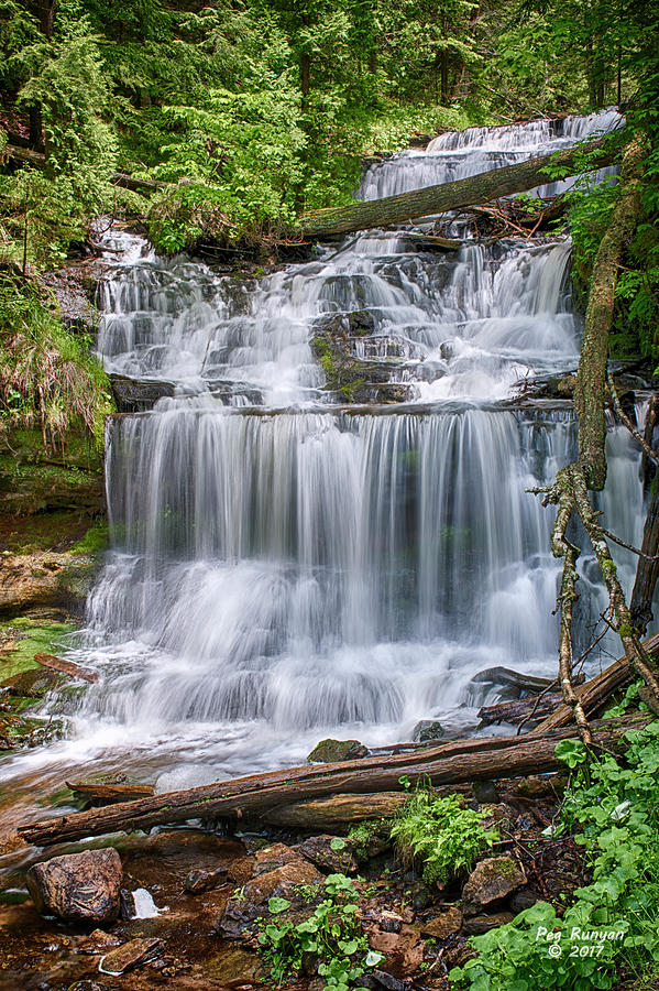Wonderful Wagner Waterfall Photograph by Peg Runyan