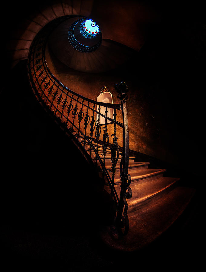 Architecture Photograph - Wonderful world of spiral stairs by Jaroslaw Blaminsky