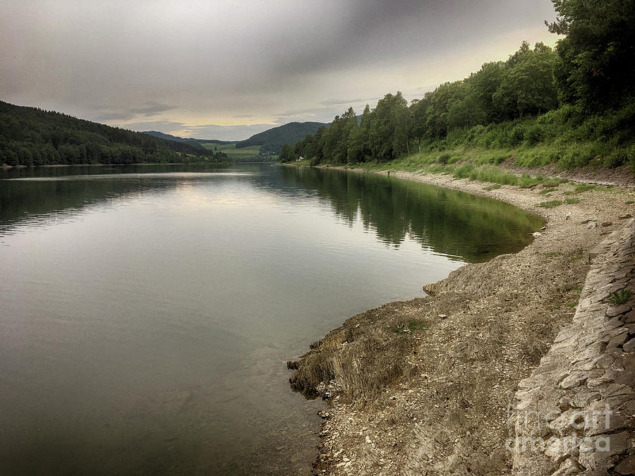 Wonderfully calm lake - Abendstimmung am Diemelsee Photograph by Eva-Maria Di Bella