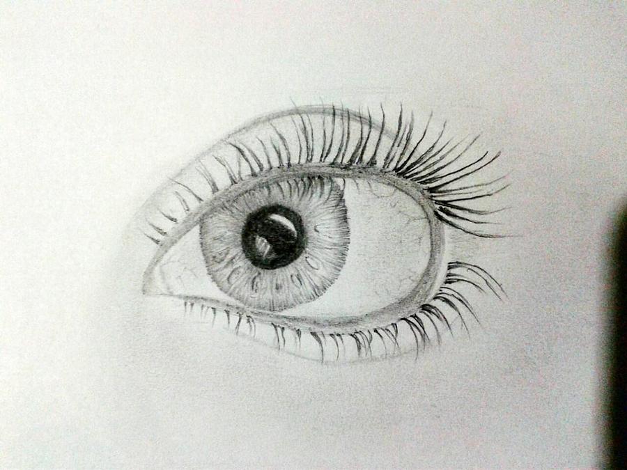 Wondering Eye Drawing by Givson Adh | Fine Art America