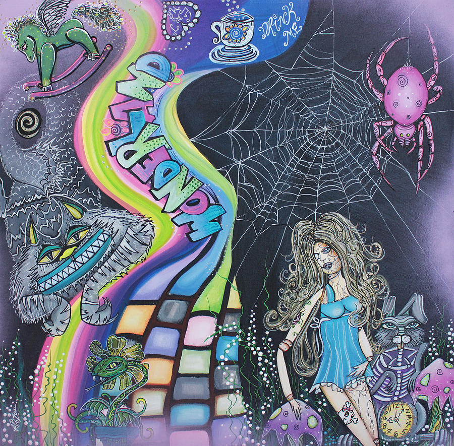 Fantasy Painting - Wonderland Dreams by Laura Barbosa