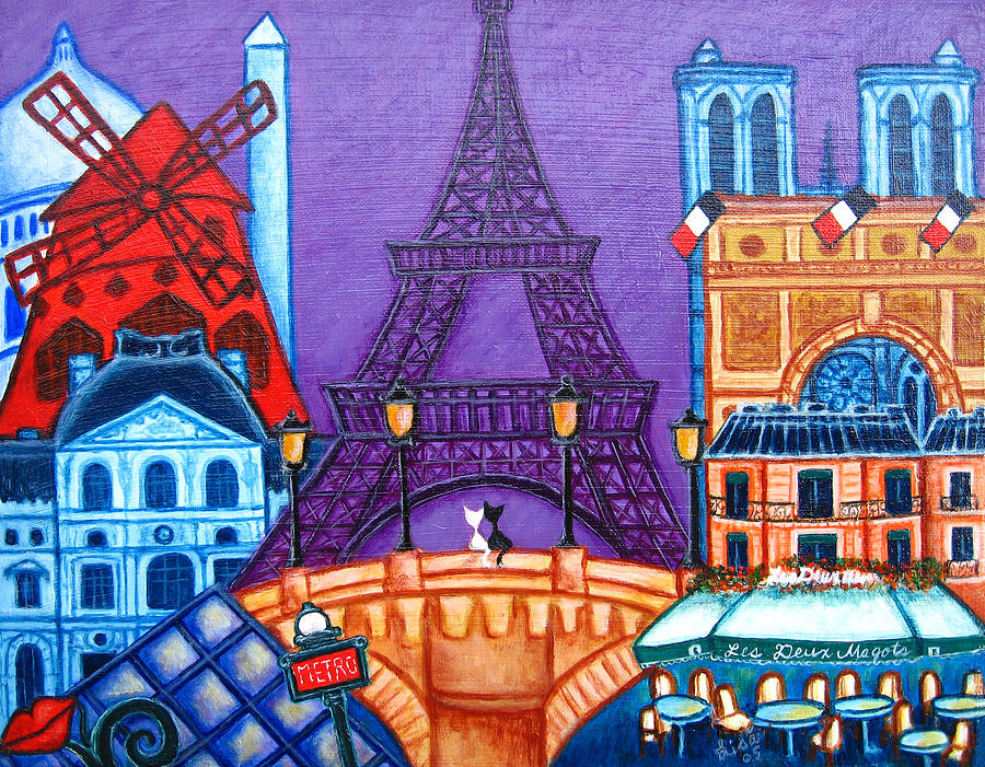 Wonders of Paris Painting by Lisa  Lorenz