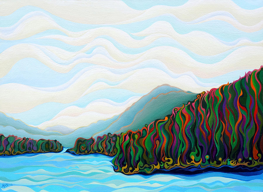 Woo Hoo  Mountains Painting by Amy Ferrari
