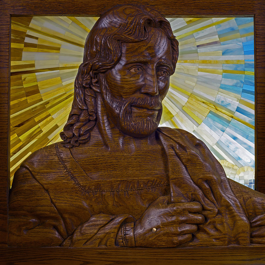 Wood Carving of Jesus Photograph by Cindy D Chinn - Fine Art America