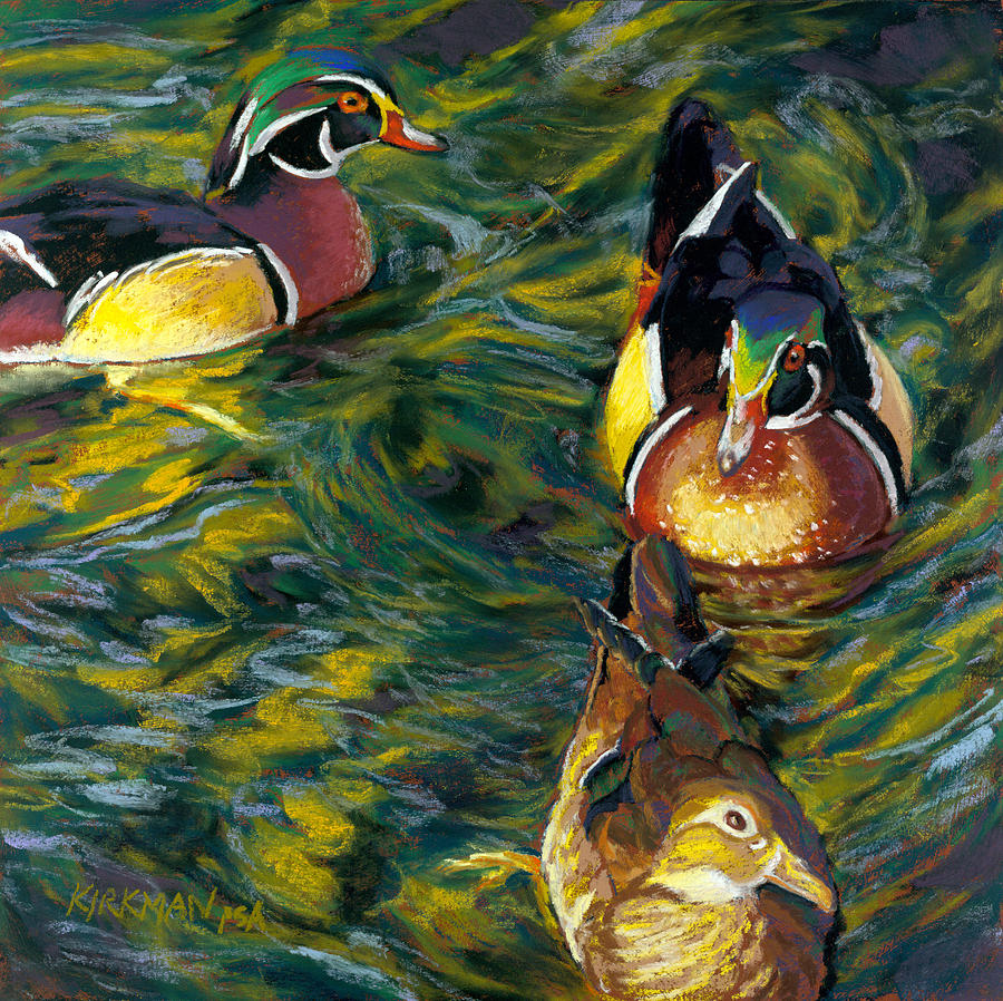 Pastel Pastel - Wood Ducks by Rita Kirkman
