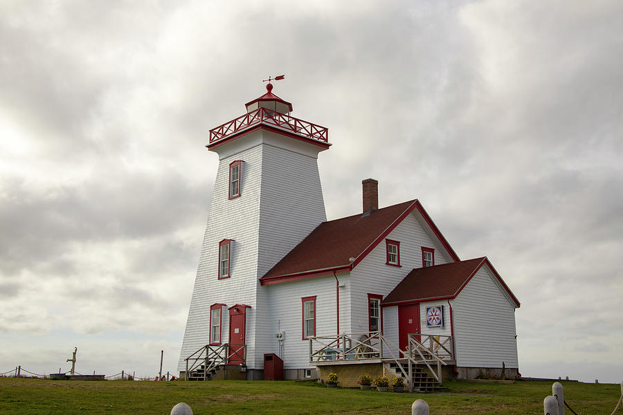 Wood Islands Lighthouse  Provencial Park, PEI Photograph by Karen Foley