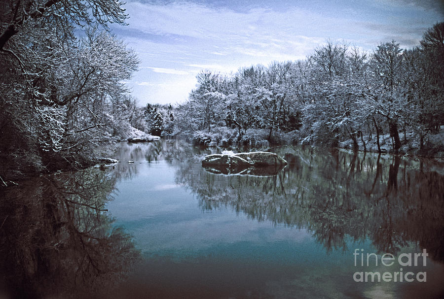 Arcadia Photograph - Wood River Winter Reflection by Jim Beckwith