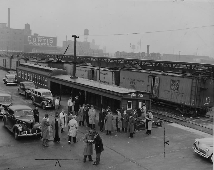 Wood Street Terminal and Potato Yard  Photograph by Chicago and North Western Historical Society