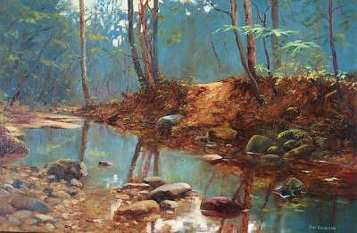 Wood Thrush Habitat Painting by Bill Garrison Wood Thrush Habitat Painting by Bill Garrison