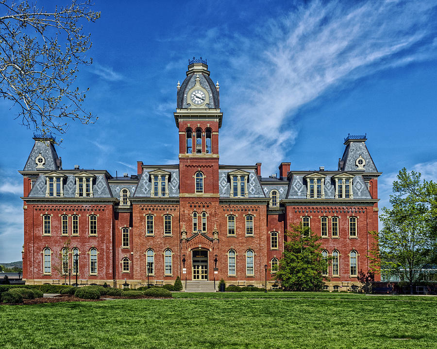 Spring Photograph - Woodburn Hall - West Virginia University by Mountain Dreams