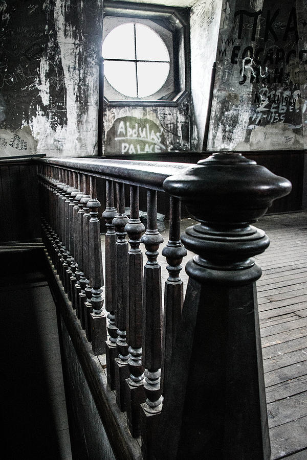 Wvu Photograph - Woodburn Stairway to Tower by Jacki Marino
