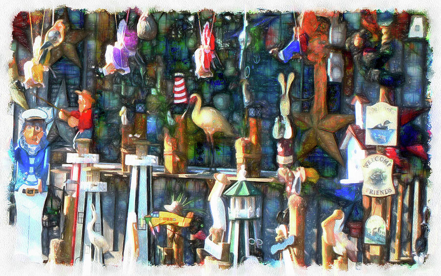 Woodcraft Giftshop In Montour Falls Digital Art by Leslie Montgomery