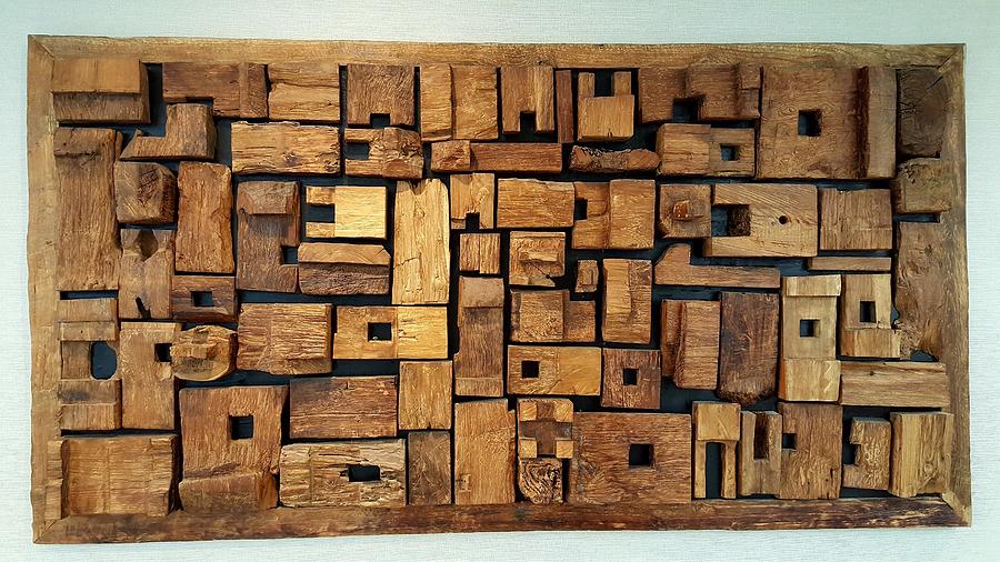 Wooden Blocks Framed  Photograph by Rob Hans