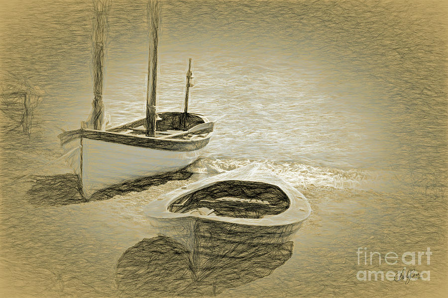Wooden Boats on the Shore Photograph by Cheryl Rose