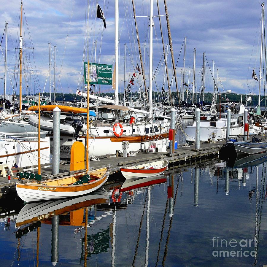 Wooden Boats on the Water Photograph by Scott Cameron