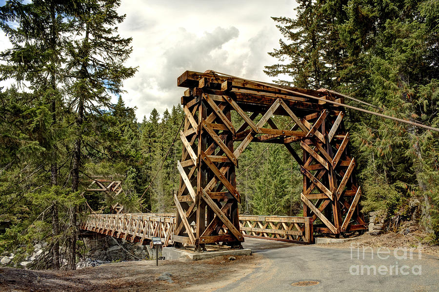 Wooden Bridge at Longmire Photograph by Chris Anderson