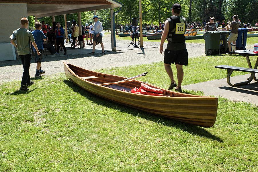 Wooden Canoe Photograph by Tom Cochran