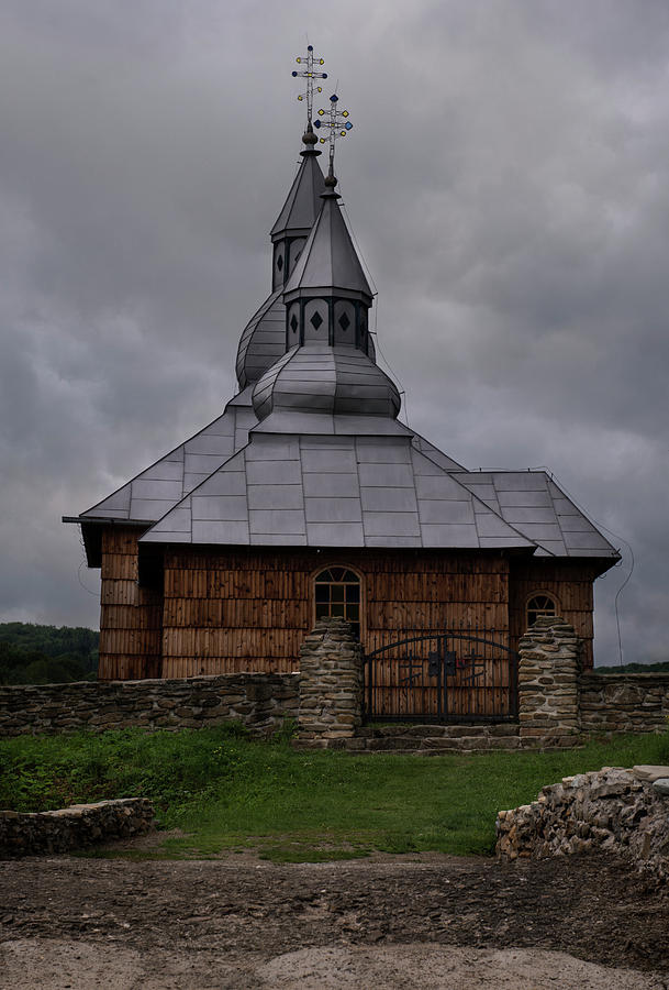 Wooden church in Olchowiec Photograph by Jaroslaw Blaminsky
