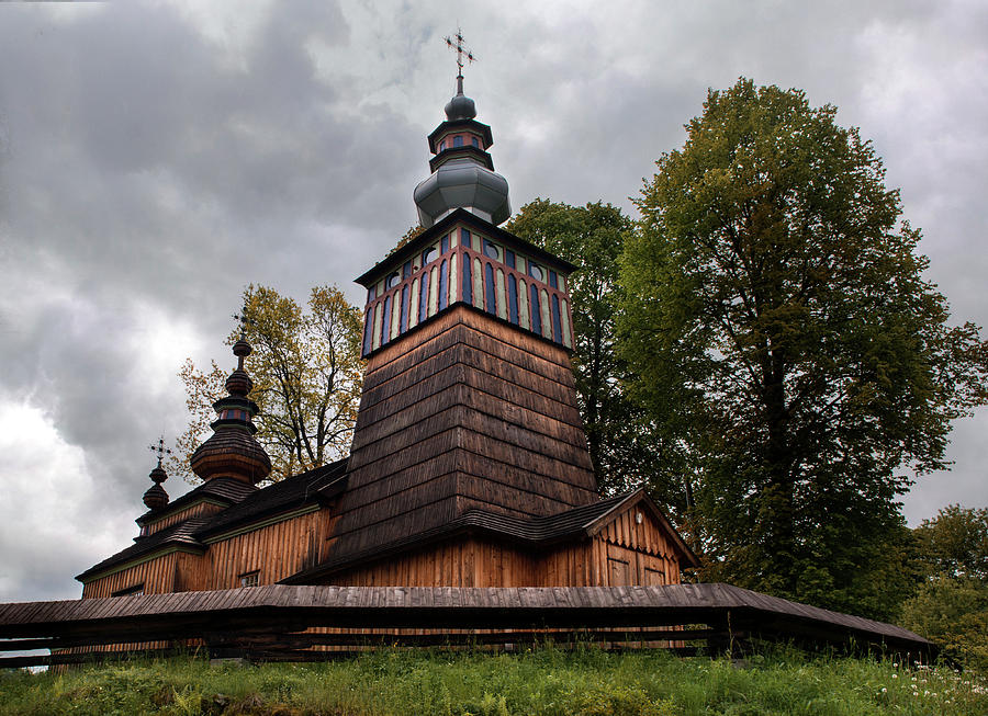 Wooden church in Swiatkowa Mala Photograph by Jaroslaw Blaminsky