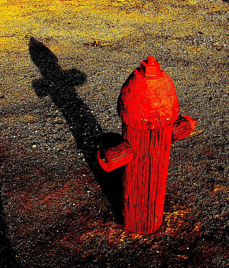 Wooden Doggy Hydrant I-5 Photograph by John King I I I