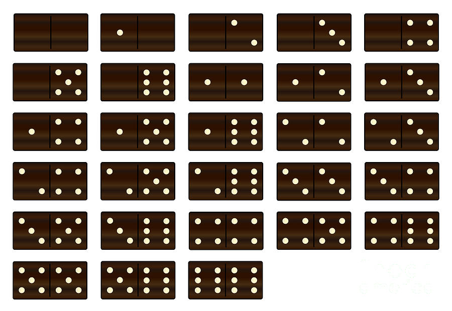 Wooden Dominoes Set Digital Art by Bigalbaloo Stock - Fine Art America