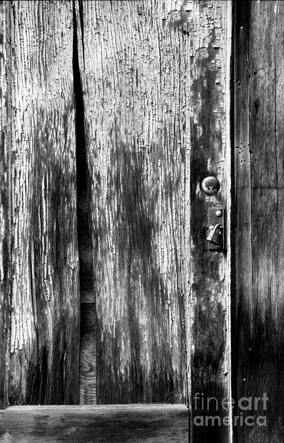 Wooden Door Photograph by Steve Ruddy